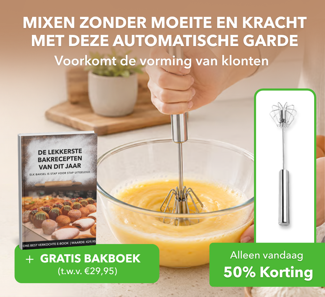 MixMaster™ - Automatische garde voor snel en moeiteloos mengen
