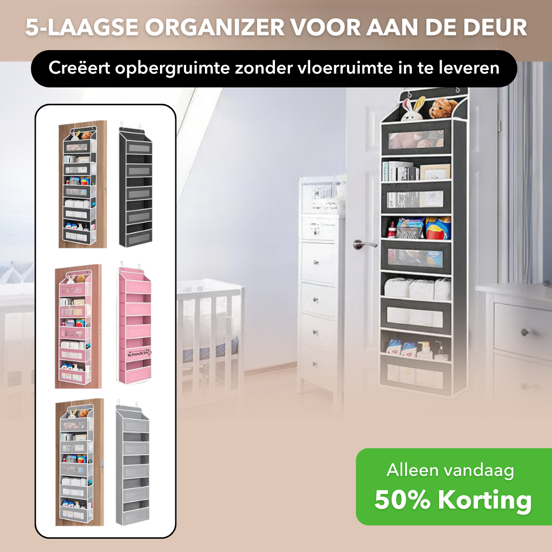 DoorShelf™ - Meerlaagse deurhanger voor extra opbergruimte