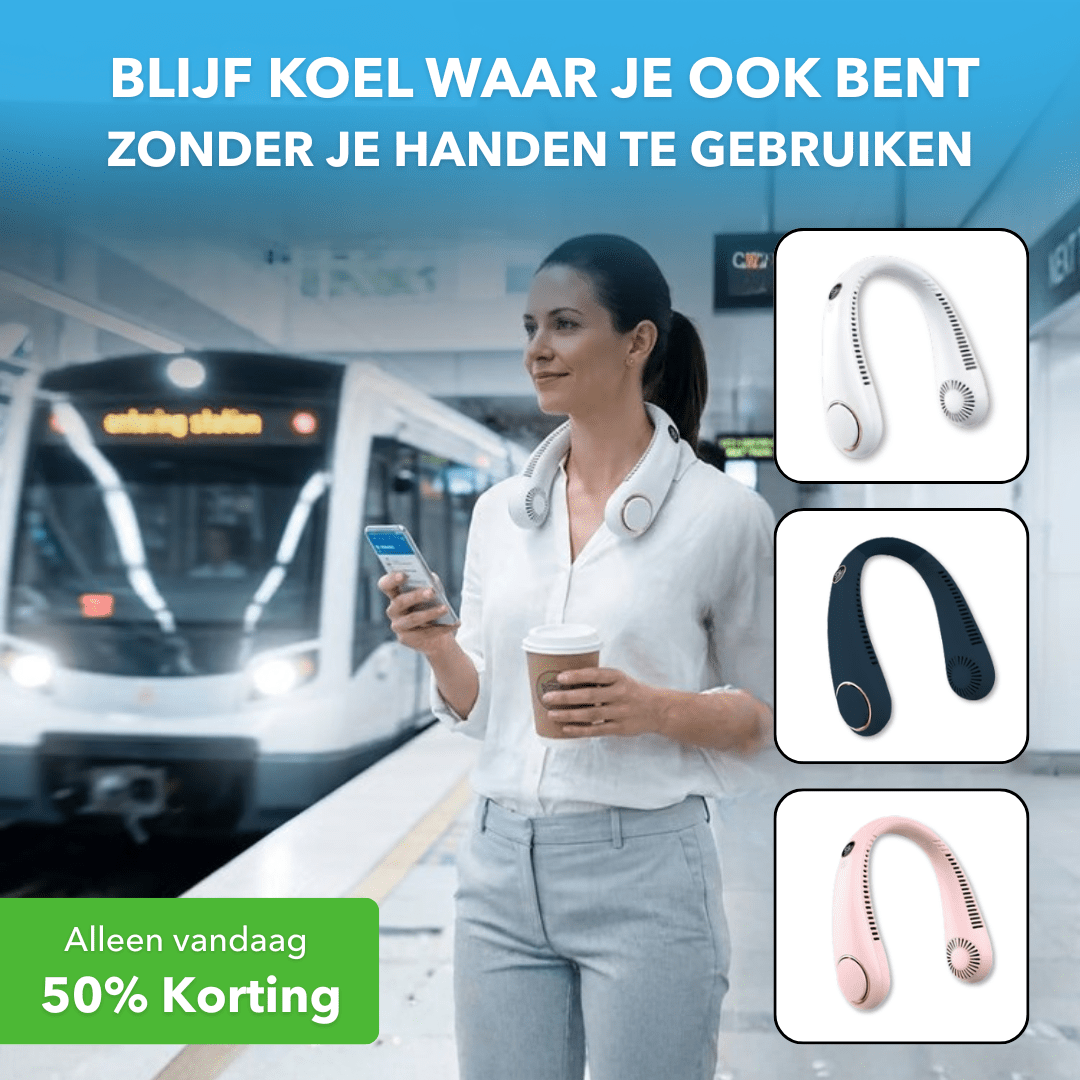 AirFlow™ - Draagbare nekventilator voor directe verkoeling - Suusie
