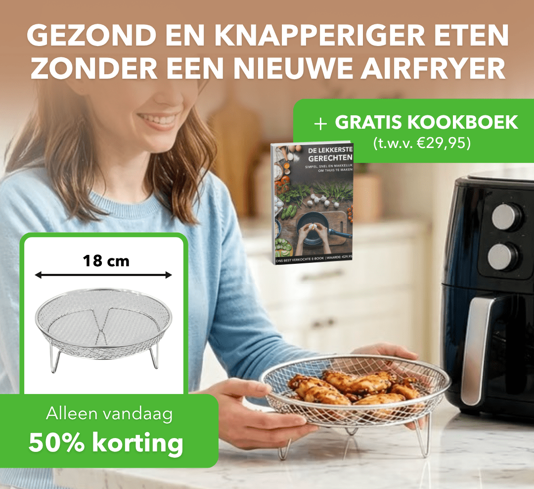 AirRack™ - RVS airfryerrek voor meerdere gerechten tegelijk - Suusie