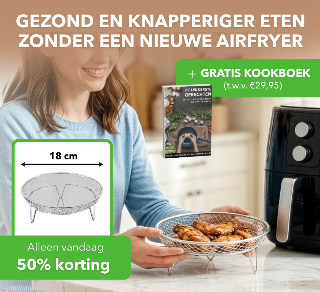AirRack™ - RVS airfryerrek voor meerdere gerechten tegelijk - Suusie