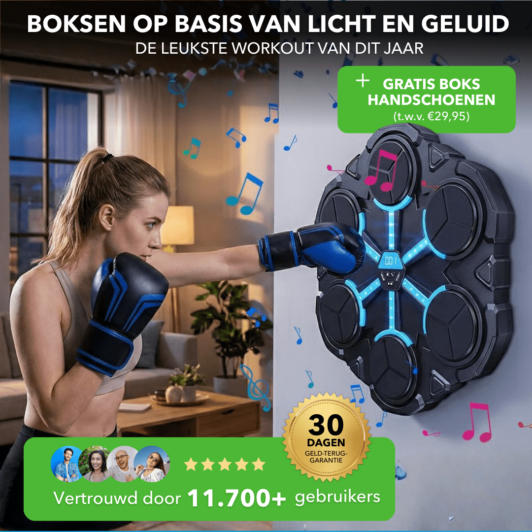 BeatBoxer™ - Muziekgestuurde boks­machine met LED - verlichting - Suusie