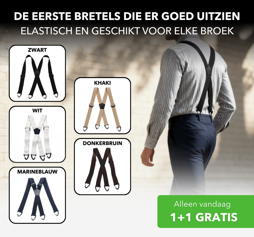 BeltFree™ - Elastische bretels met metalen clips - Suusie