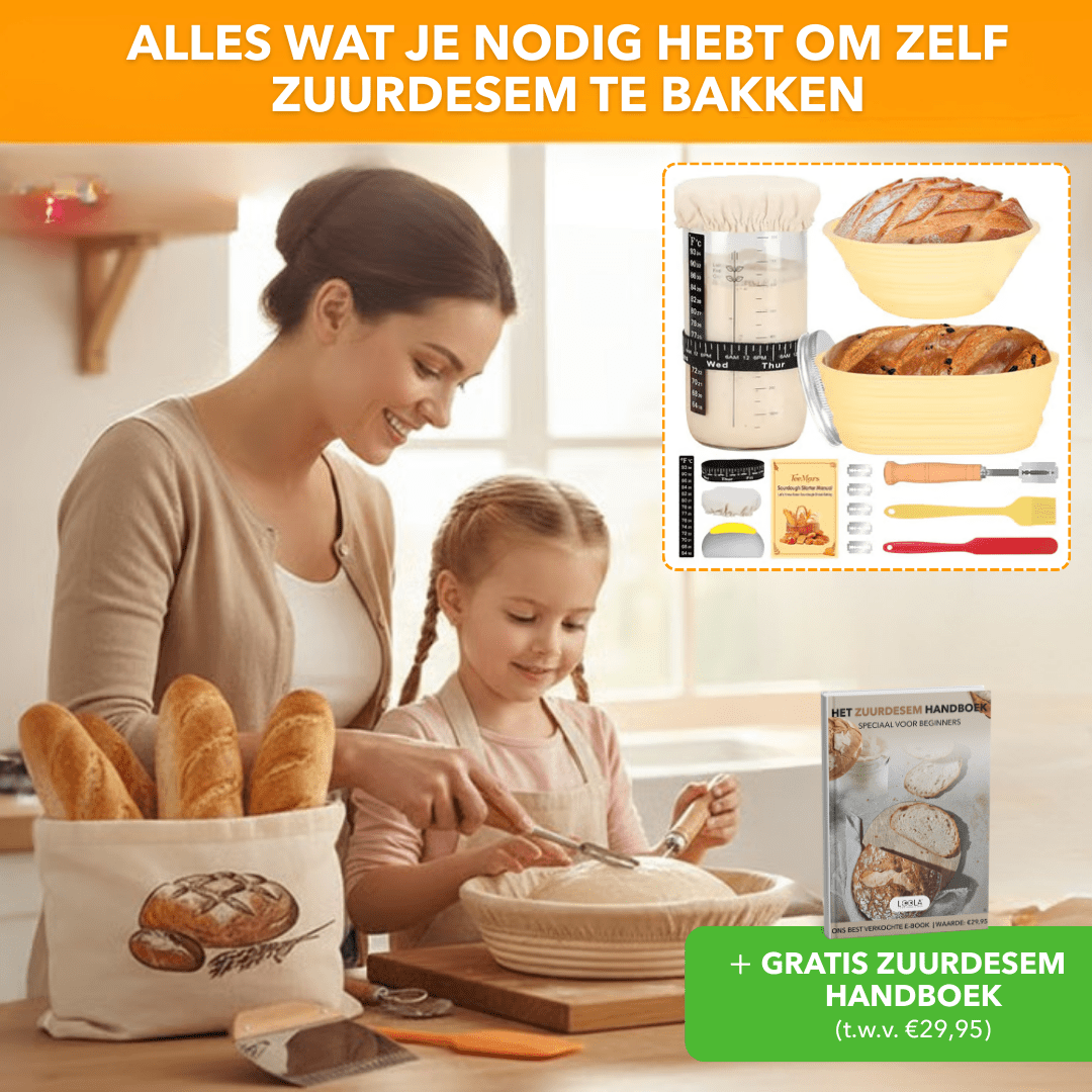 BreadEasy™ - Complete starterset voor eenvoudig zuurdesembrood - Suusie