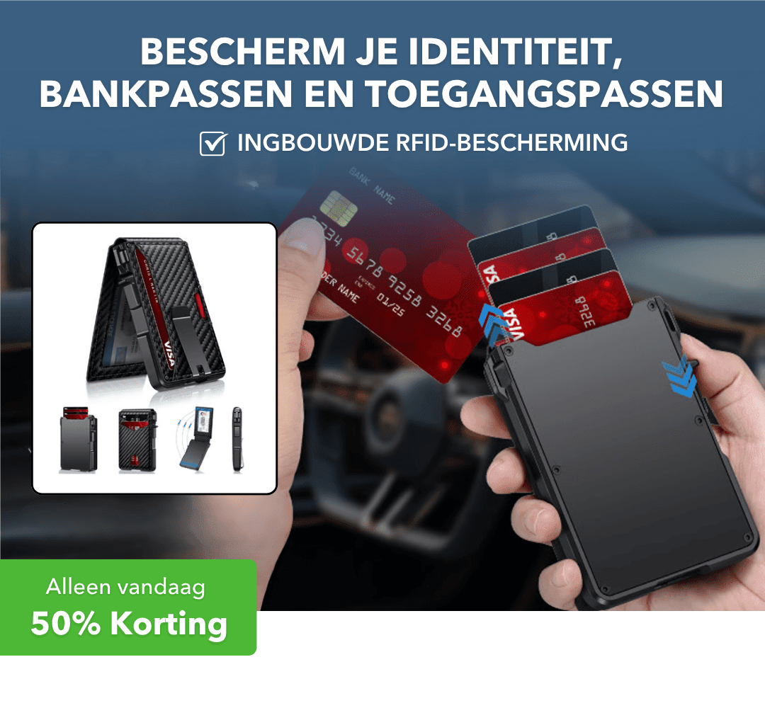 CardSafe™ - Aluminium kaarthouder met RFID-bescherming - Suusie