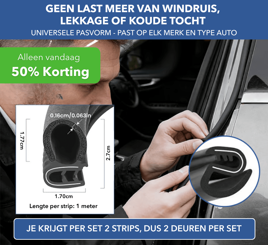 CarShield™ - Universele rubberen afdichting voor optimale afsluiting - Suusie