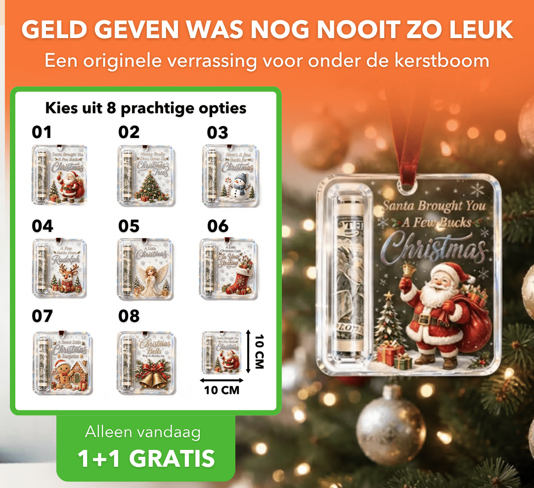CashTree™ - Creative kerstornamenten voor een origineel geldcadeau - Suusie