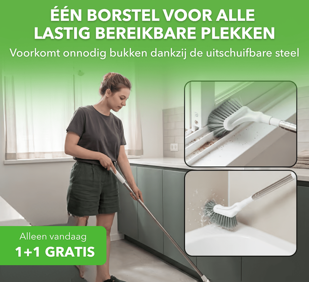 CleanPro™ - Uitschuifbare borstel voor moeilijk bereikbare plekken - Suusie