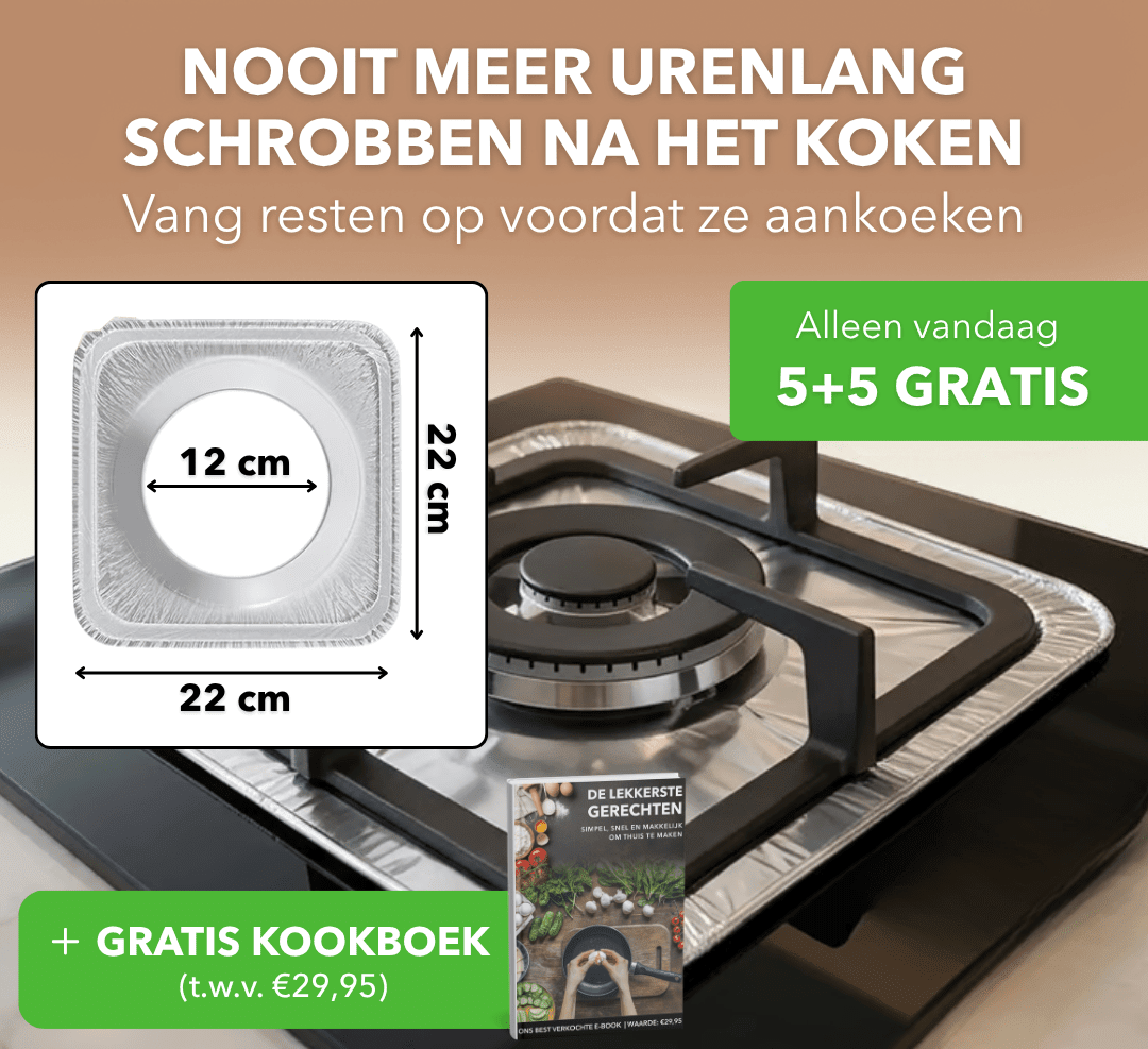 CookShield™ - Aluminium beschermfolie tegen vetspetters en etensresten - Suusie