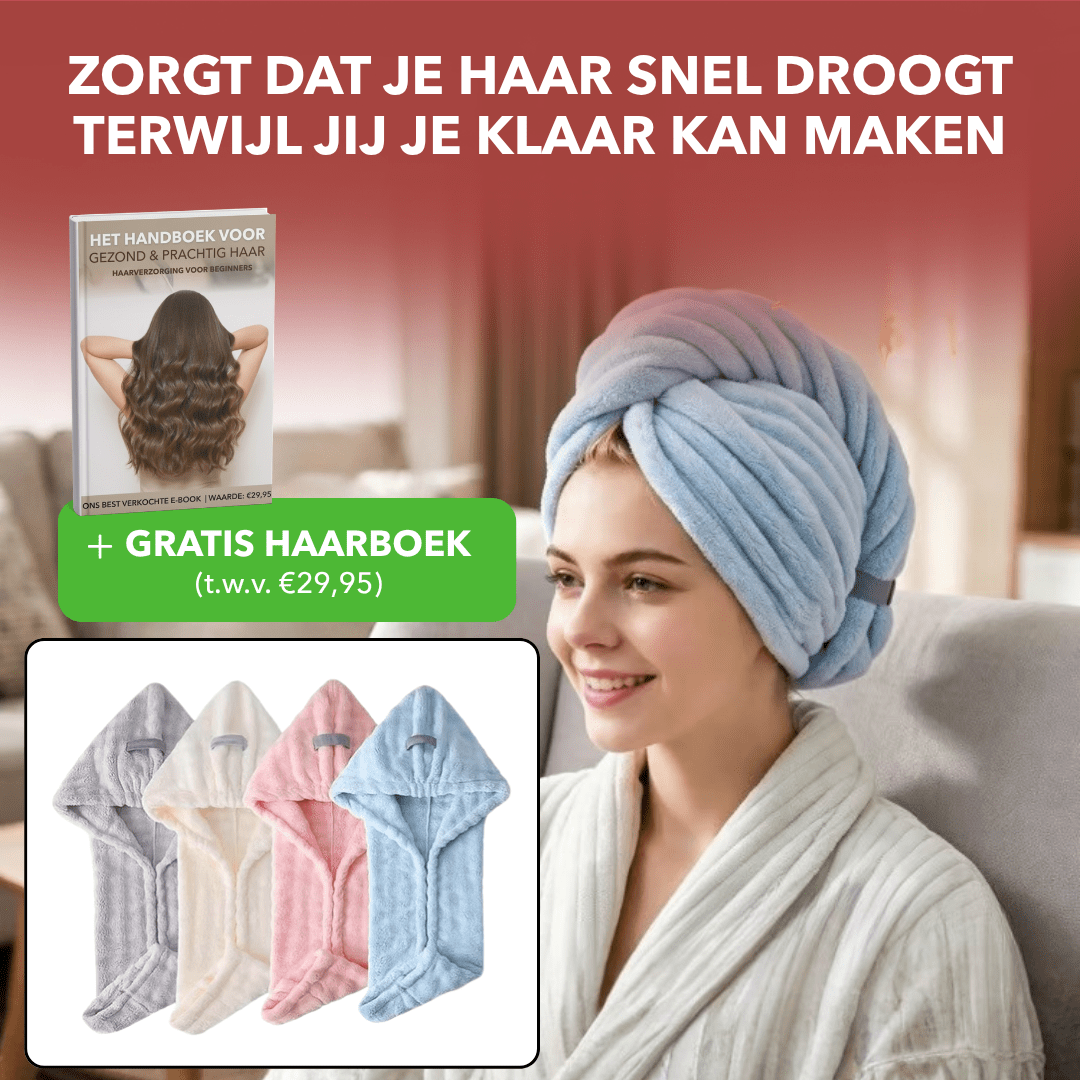 HairDry™ - Ultra absorberende microvezel haartulband