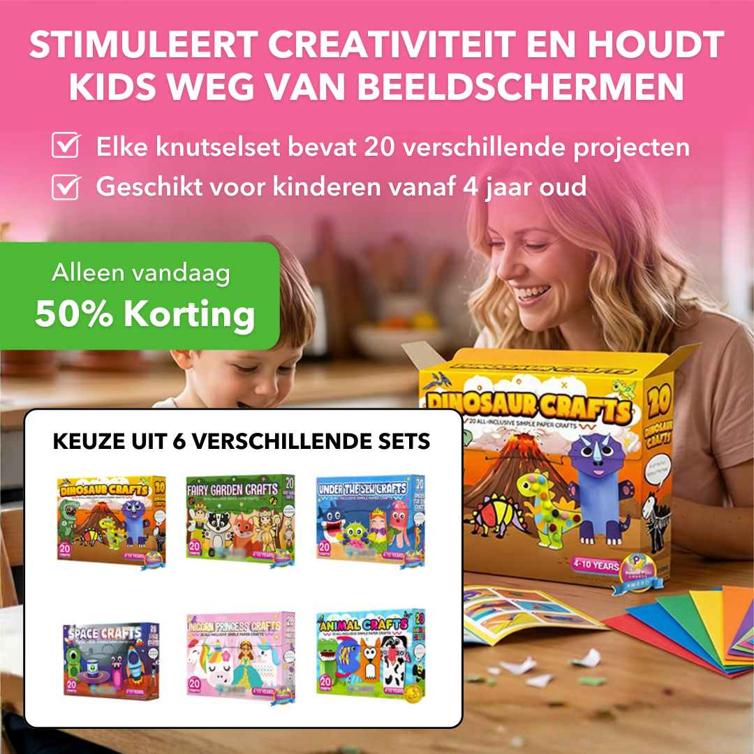 CraftBox™ - Complete knutselset voor eindeloos creatief speelplezier - Suusie