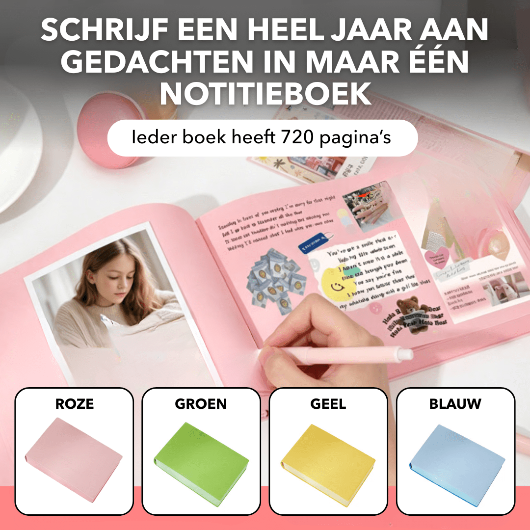 DailyNote™ - Extra dik notitieboek met 720 pagina's - Suusie