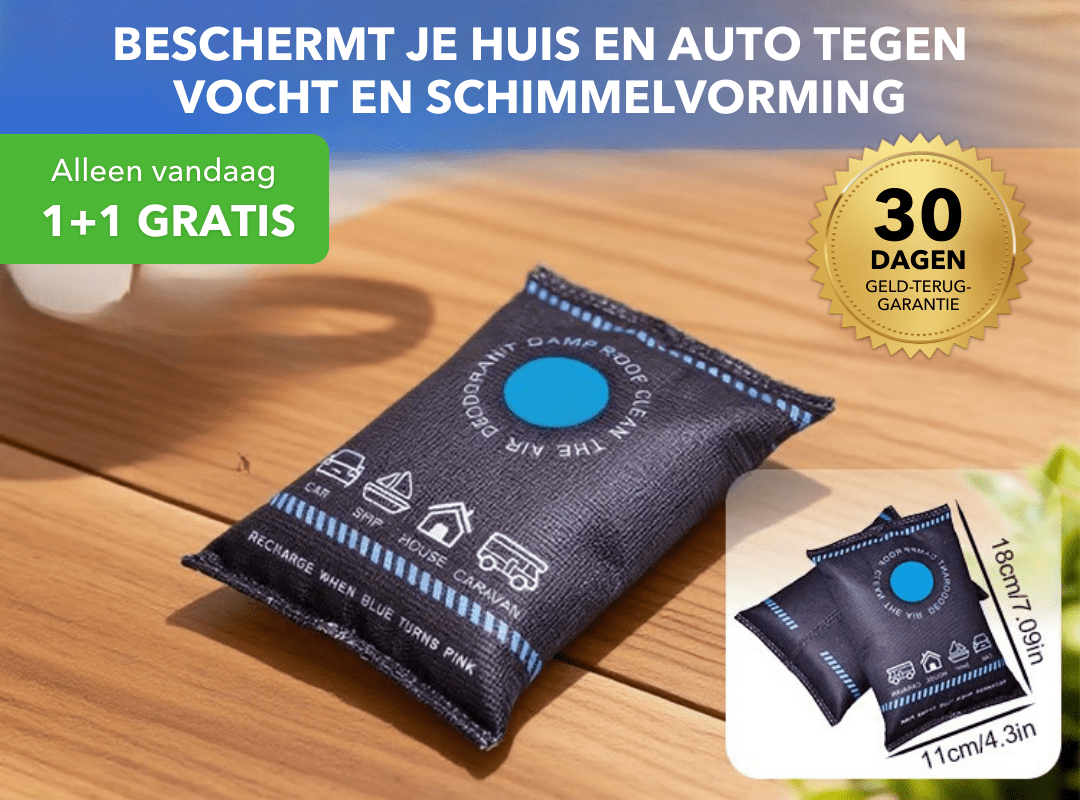 DrySafe™ - Herbruikbare luchtontvochtiger met langdurige werking - Suusie