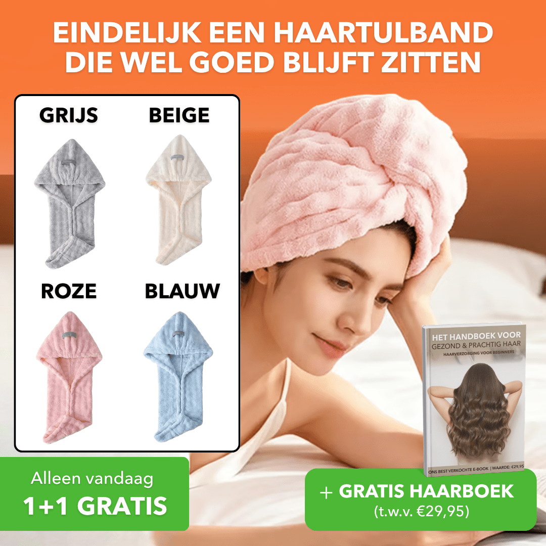 DryWrap™ - Sterk absorberende haartulband van microvezel - Suusie