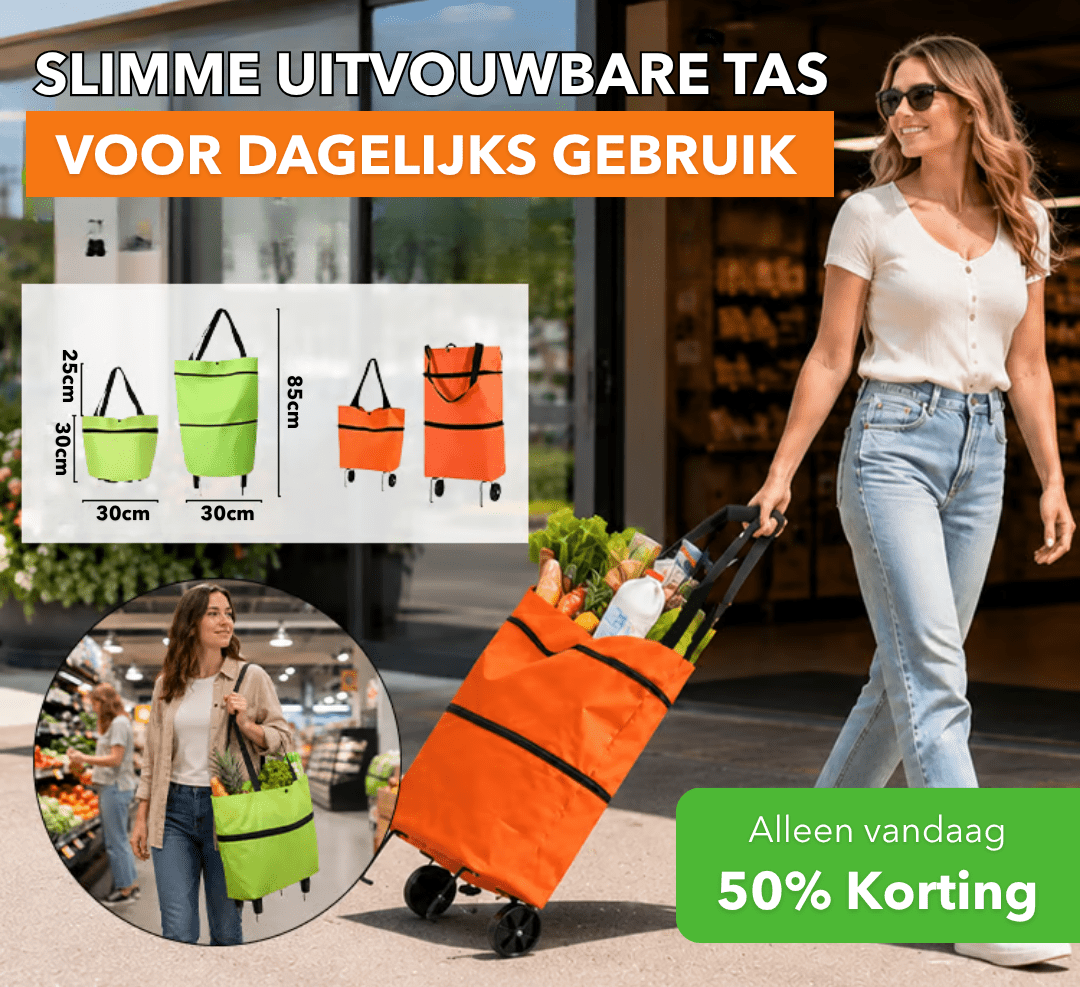 FlexCart™ - Slimme boodschappentas met geïntegreerde wielen - Suusie