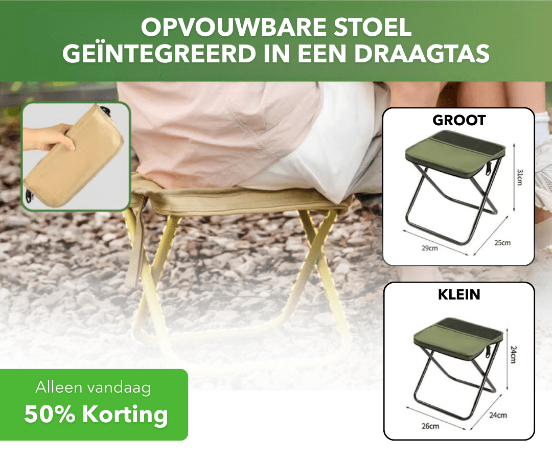 FoldSeat™ - Opvouwbare stoel geïntegreerd in een draagtas - Suusie