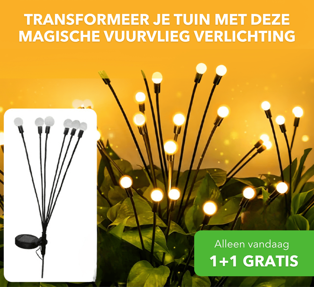 GlowFire™ - Zonne-energie tuinverlichting met vuurvliegeffect - Suusie
