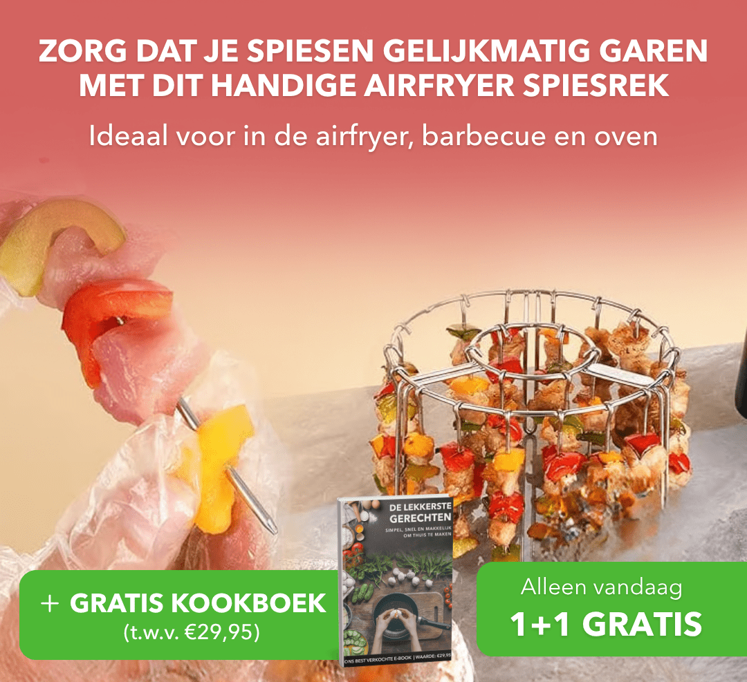 GrillRack™ - Airfryer spiesrek voor gelijkmatig krokante resultaten - Suusie