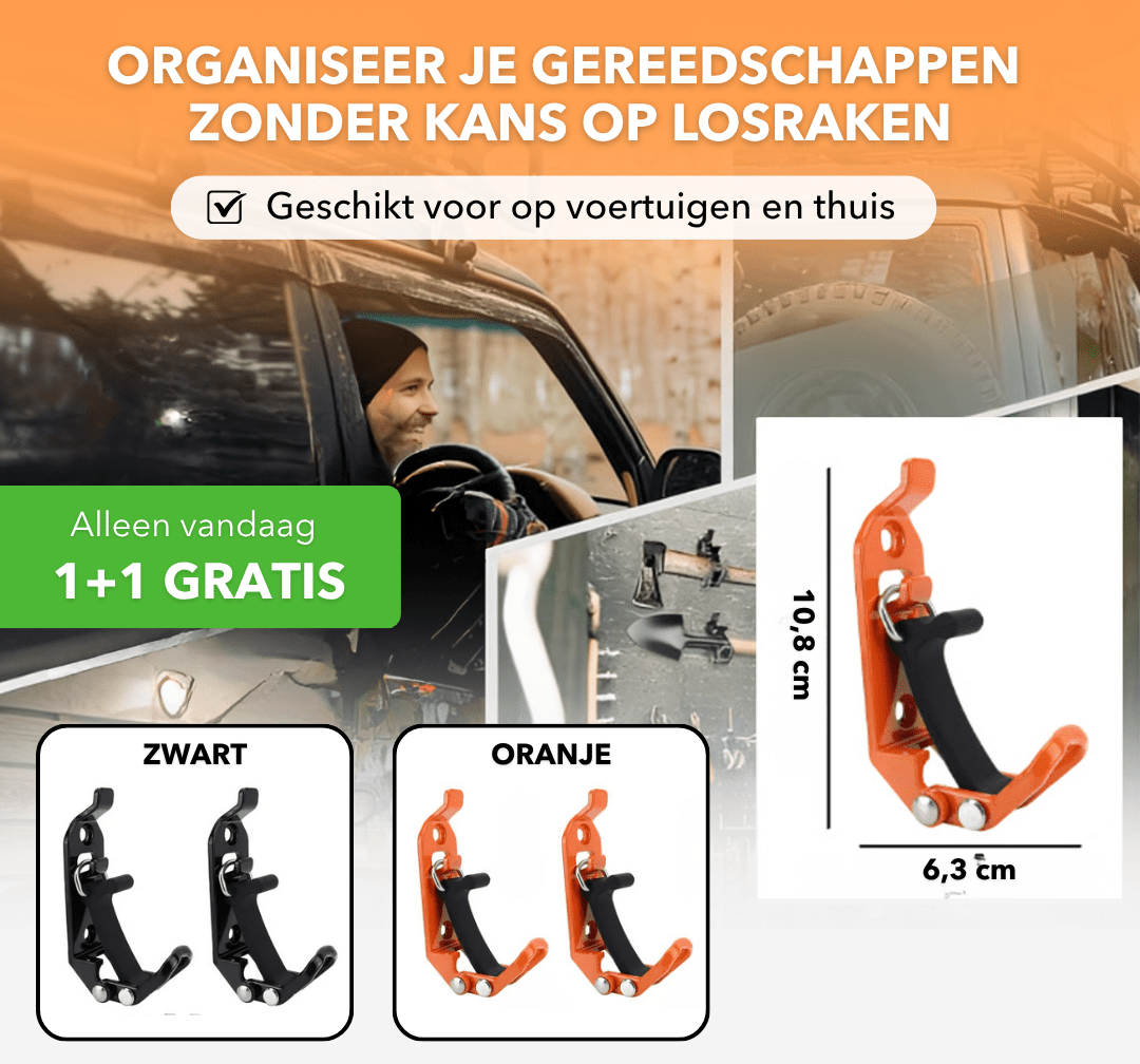 GripLock™ - Vergrendelbare gereedschapshouder met stevige grip - Suusie