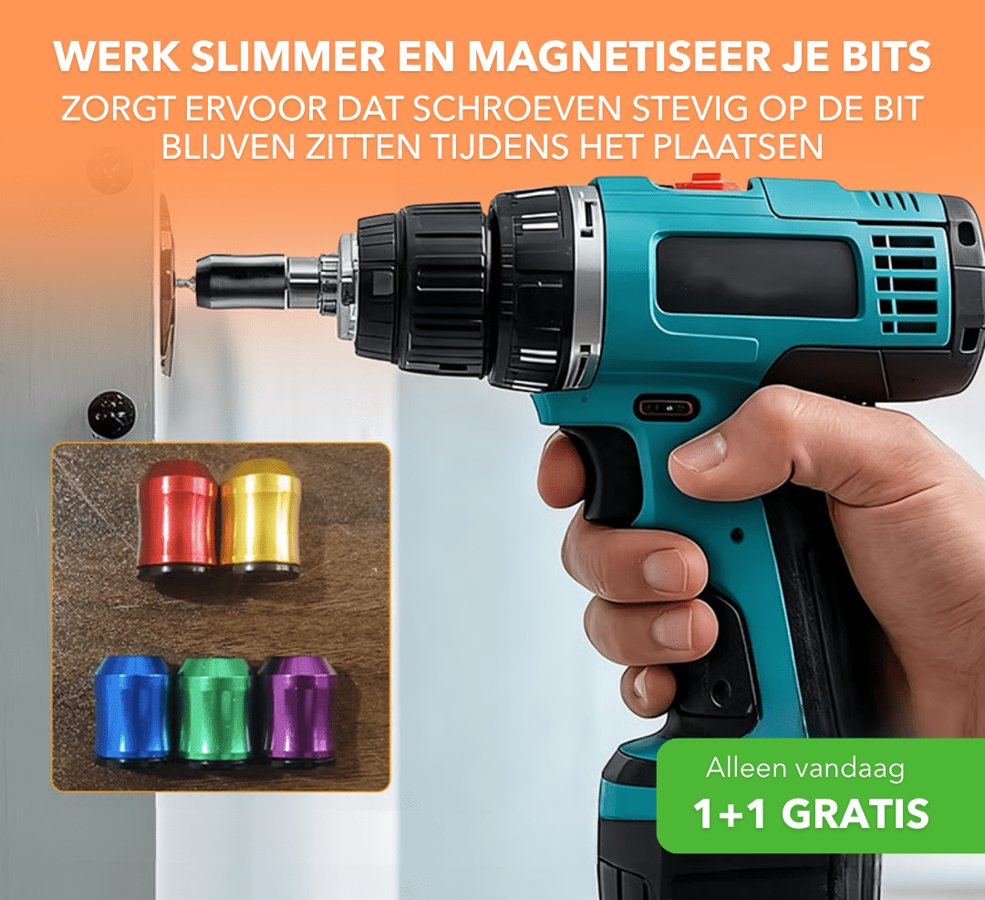 GripMag™ - Opzetstuk voor het magnetiseren en demagnetiseren van bits - Suusie