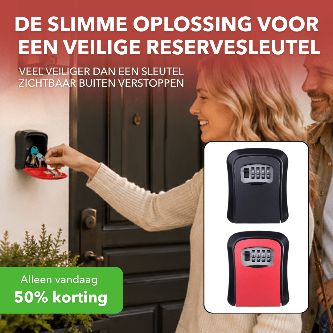 KeySafe™ - Weerbestendig sleutelkluisje met instelbare cijfercode - Suusie