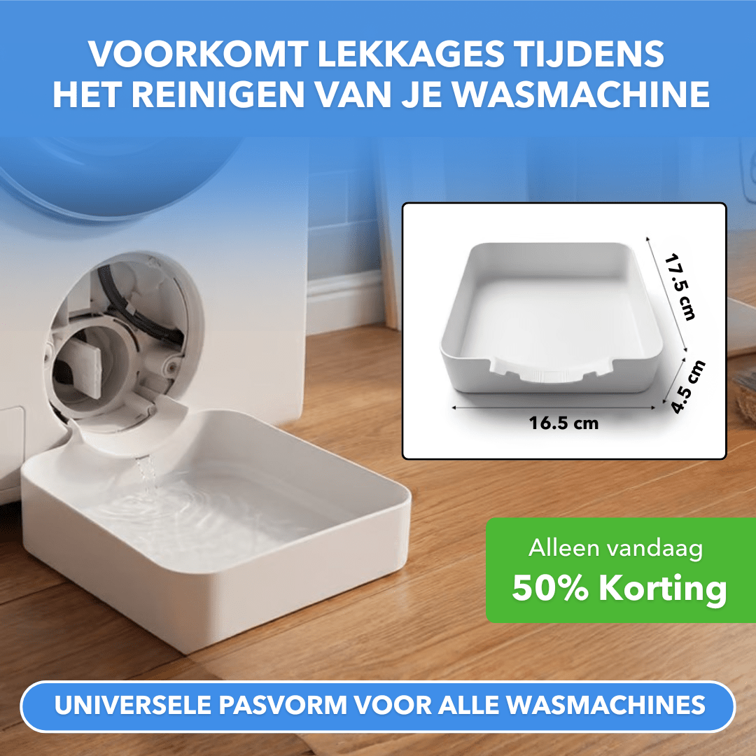 LeakGuard™ - Lekbak voor wasmachines tegen waterschade - Suusie