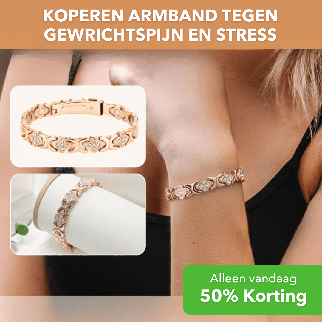 LuckyCharm™ - Koperen armband staat symbool voor geluk - Suusie