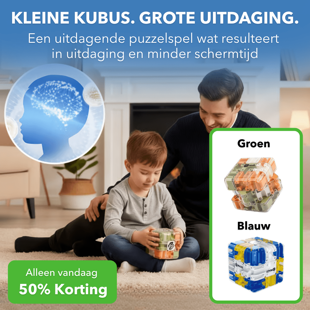 MazeCube™ - 3D doolhofkubus met uitdagende balletjespuzzel - Suusie