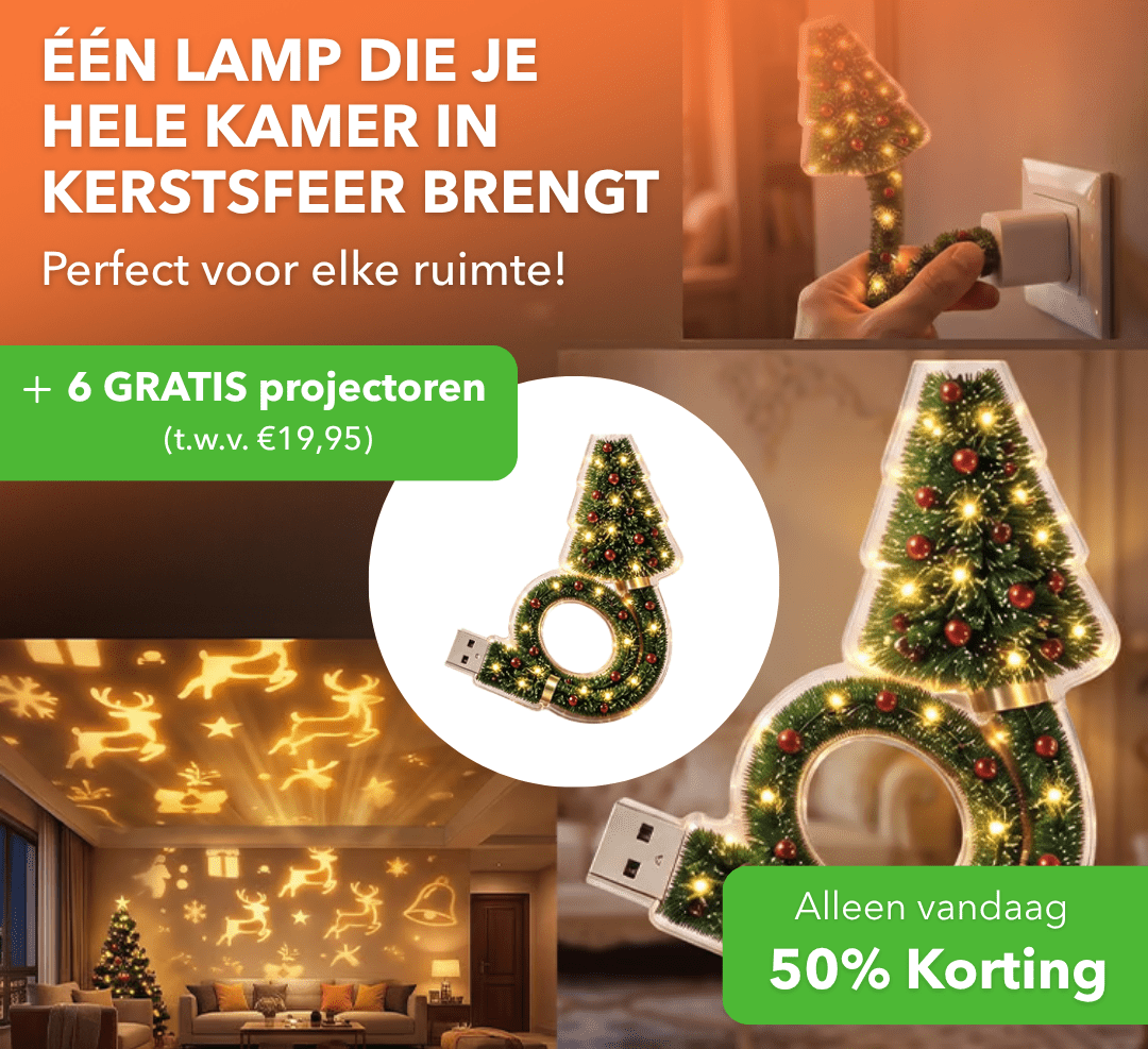 MerryGlow™ - Sfeervolle kerstlamp met ingebouwde projector - Suusie