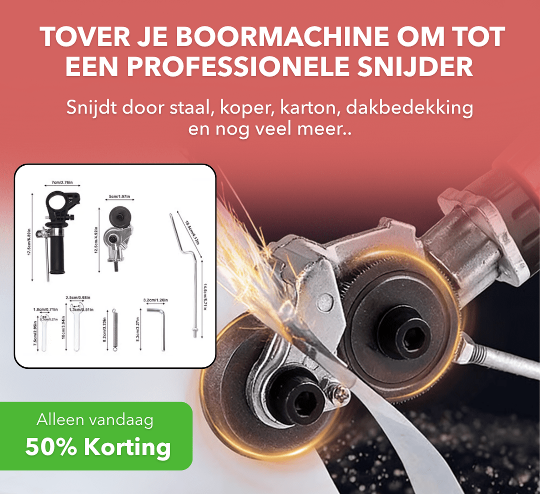 MetalPro™ - Metaalsnijder opzetstuk voor boormachines - Suusie