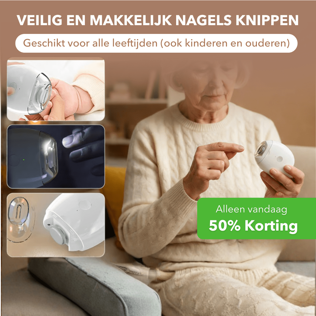 NailPro™ - Elektrische nageltrimmer voor nauwkeurig en veilig knippen - Suusie