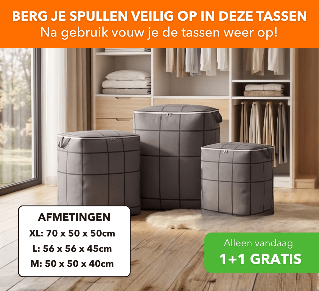 PackPro™ - Herbruikbare opbergtas met extra grote inhoud - Suusie