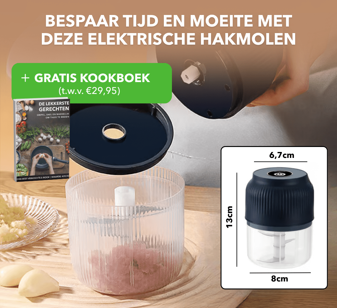 EasyChop™ - Elektrische hakmolen voor snel en moeiteloos bereiden