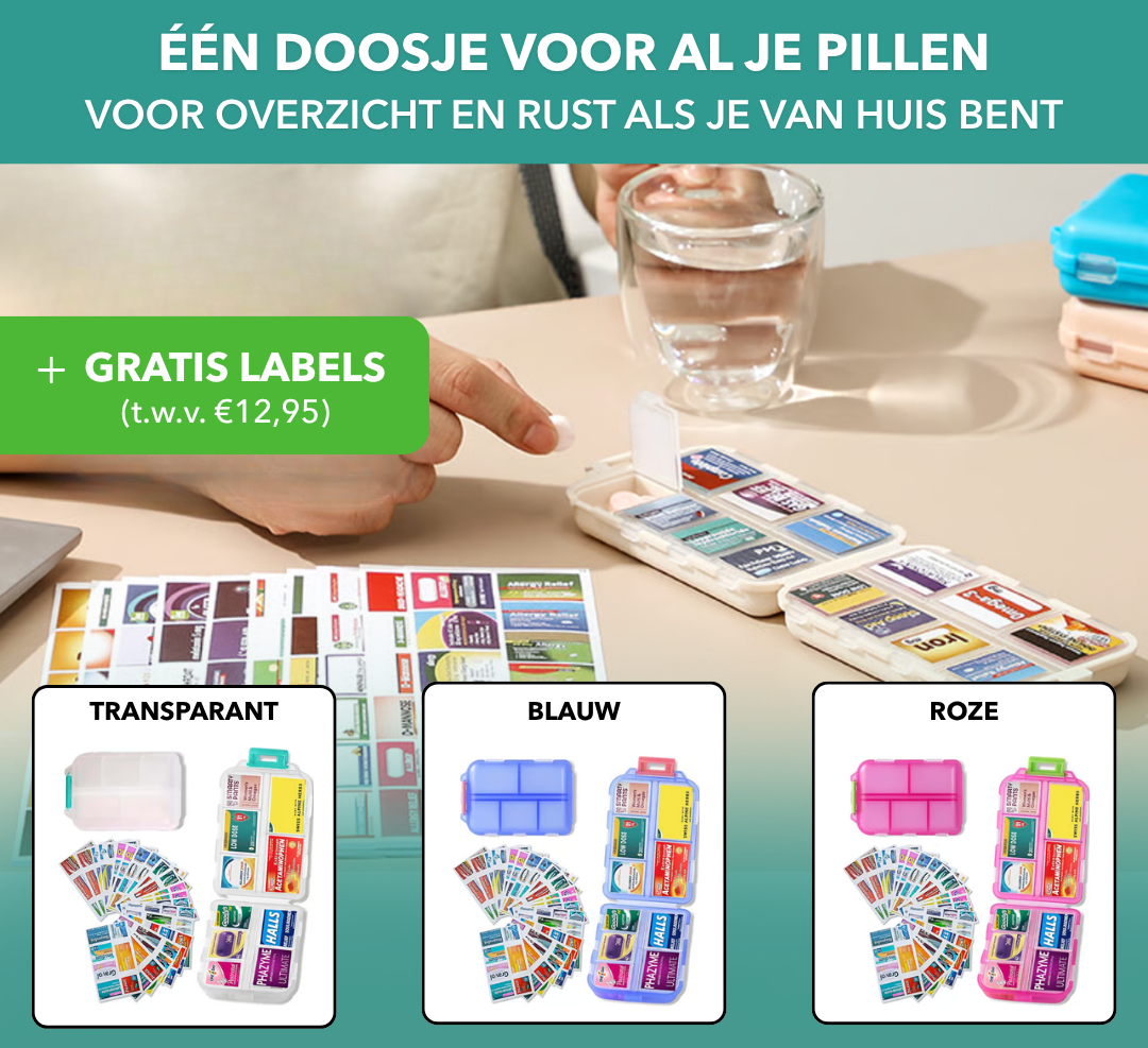 PillSafe™ - Compacte pillendoos voor medicijnen en supplementen