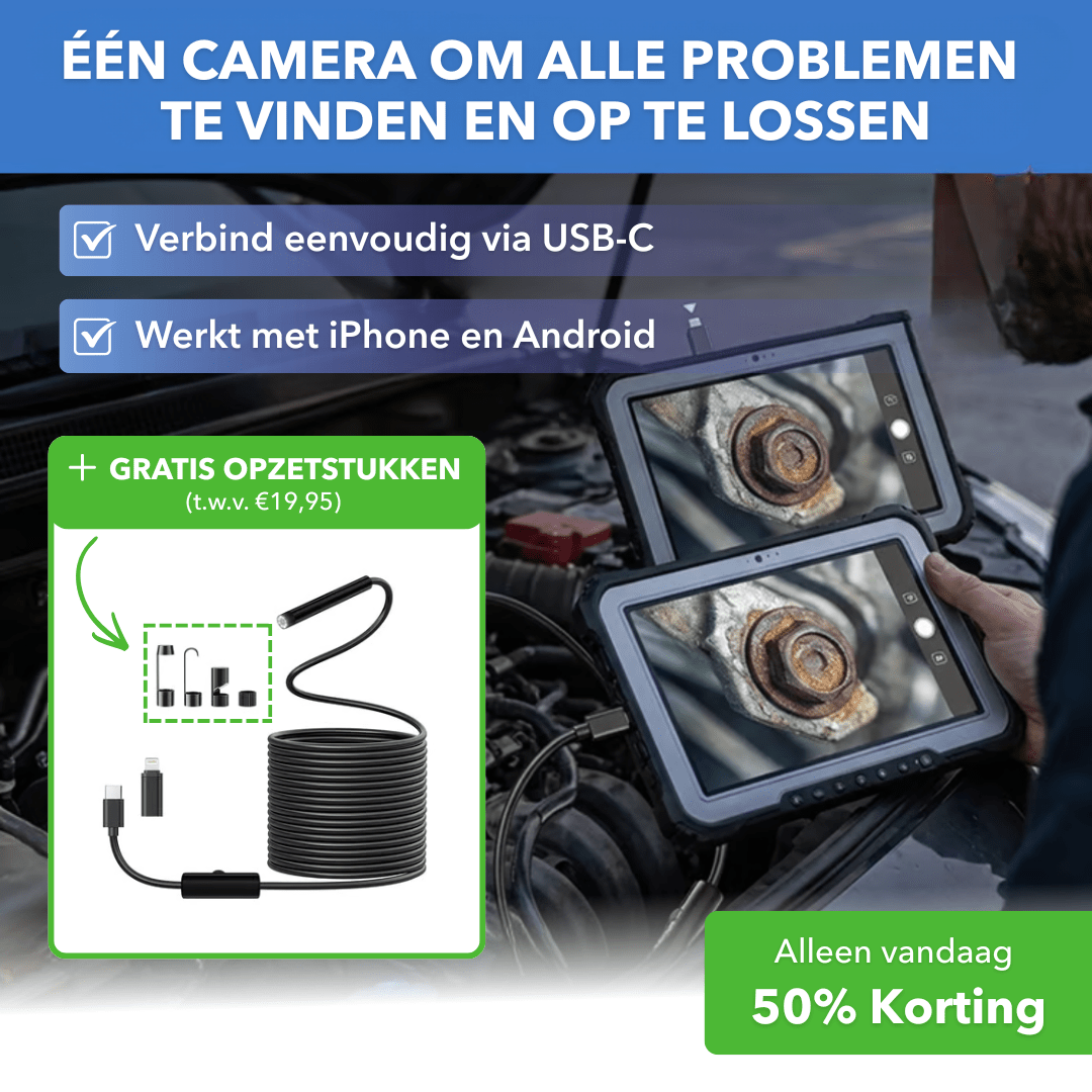 InspectPro™ - Inspectiecamera met LED-verlichting voor iPhone & Android