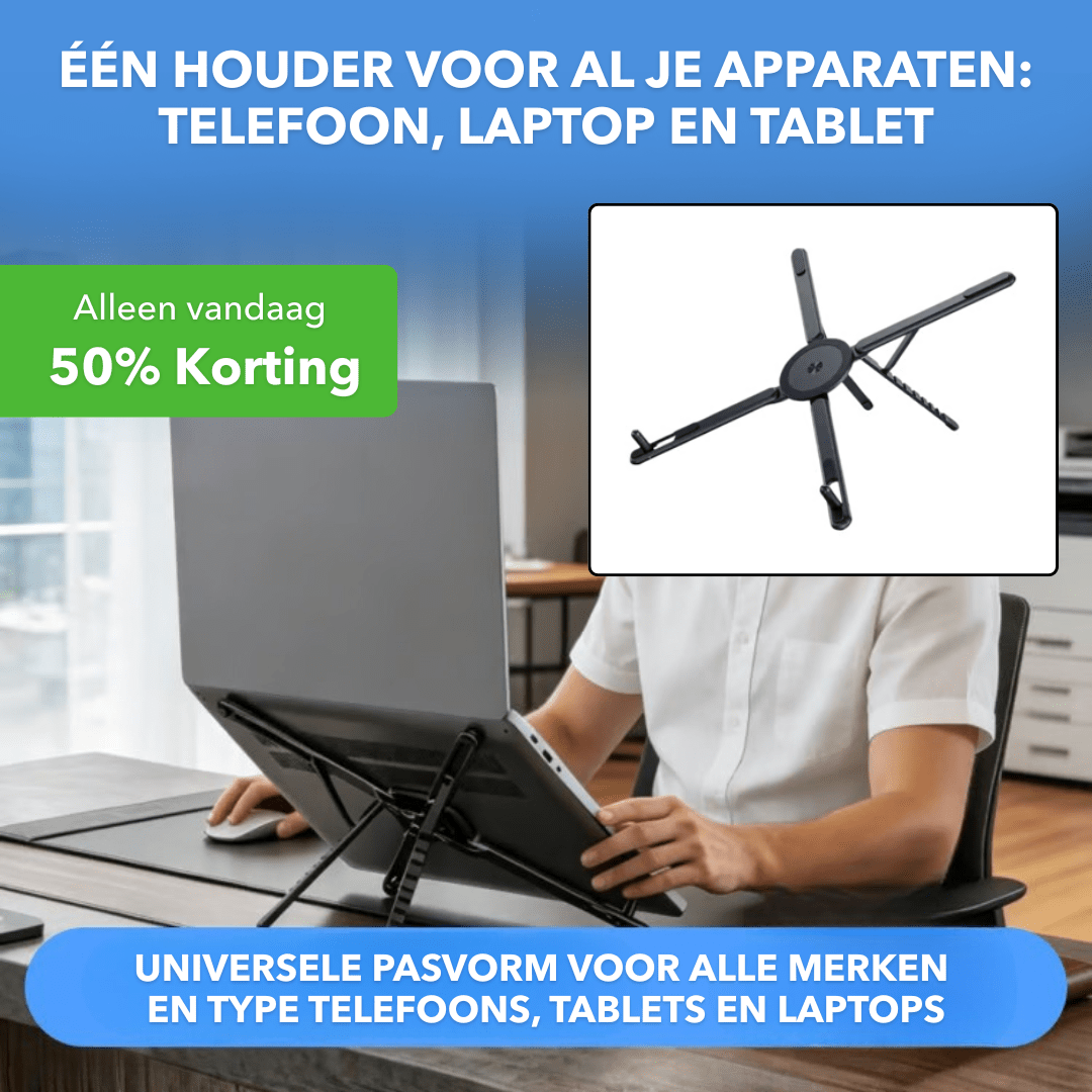 FlexStand™ - Opvouwbare magnetische standaard van aluminium