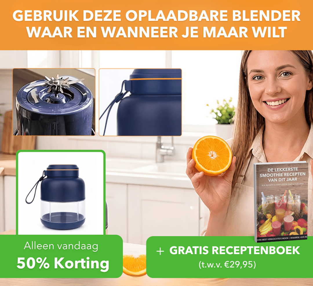 BlendGo™ - Oplaadbare blender voor smoothies en shakes