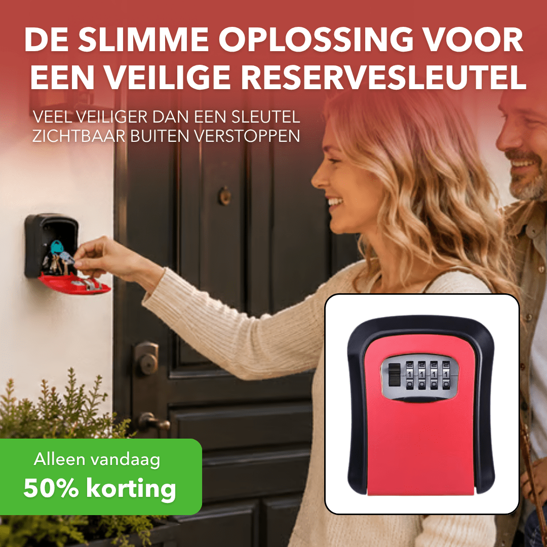 KeySafe™ - Weerbestendig sleutelkluisje met instelbare cijfercode