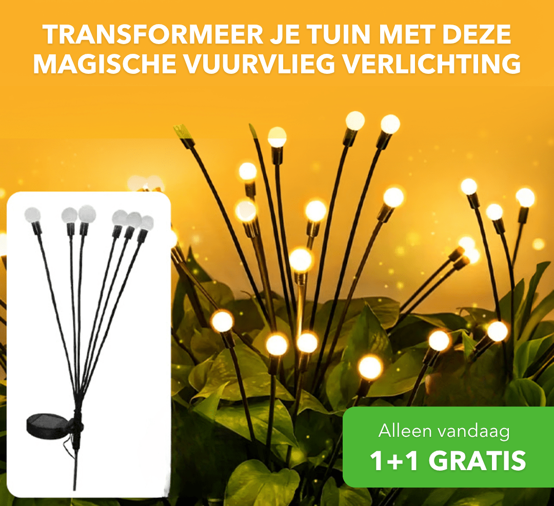 GlowFire™ - Zonne-energie tuinverlichting met vuurvliegeffect