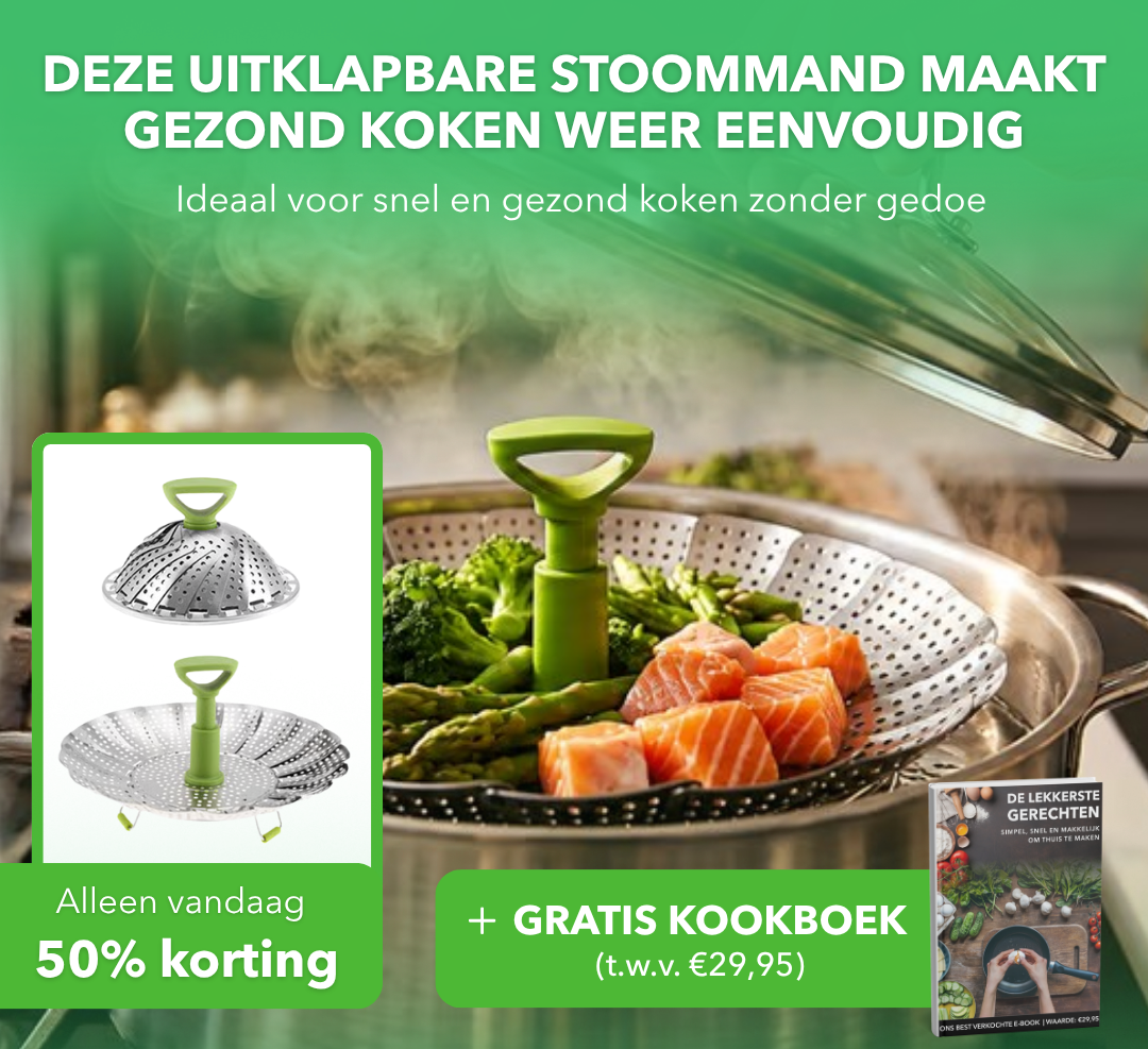 SteamFlex™ - Opvouwbaar RVS stoommandje voor elke maaltijd