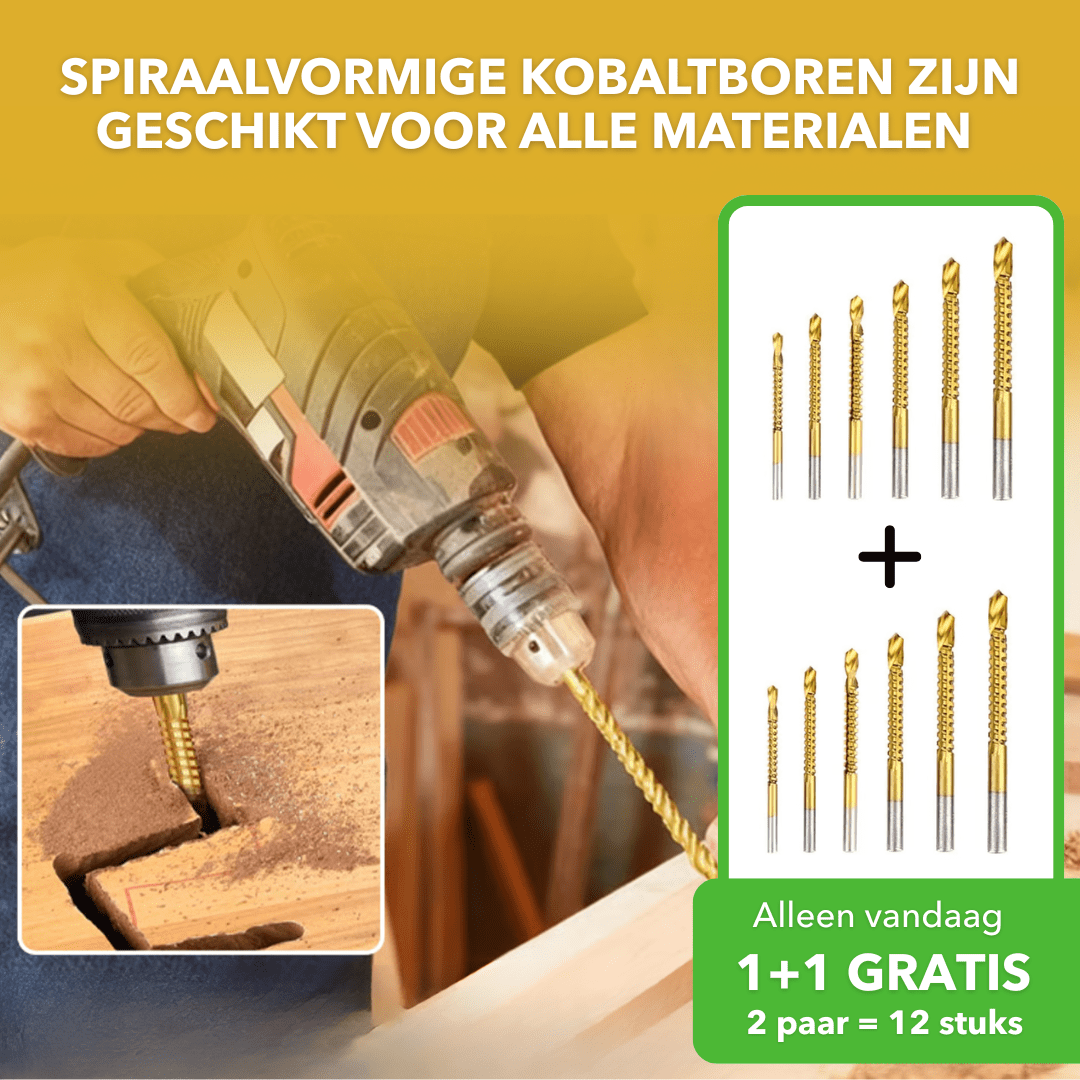 ProBit™ - Spiraalvormige kobaltboren voor alle materialen (6 stuks)