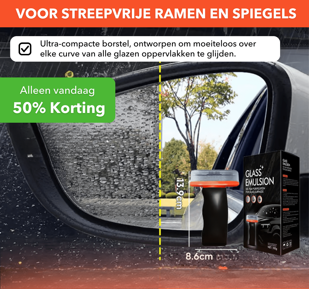 PureGlass™ - Reinigingsborstel tegen glasaanslag en vervuiling - Suusie