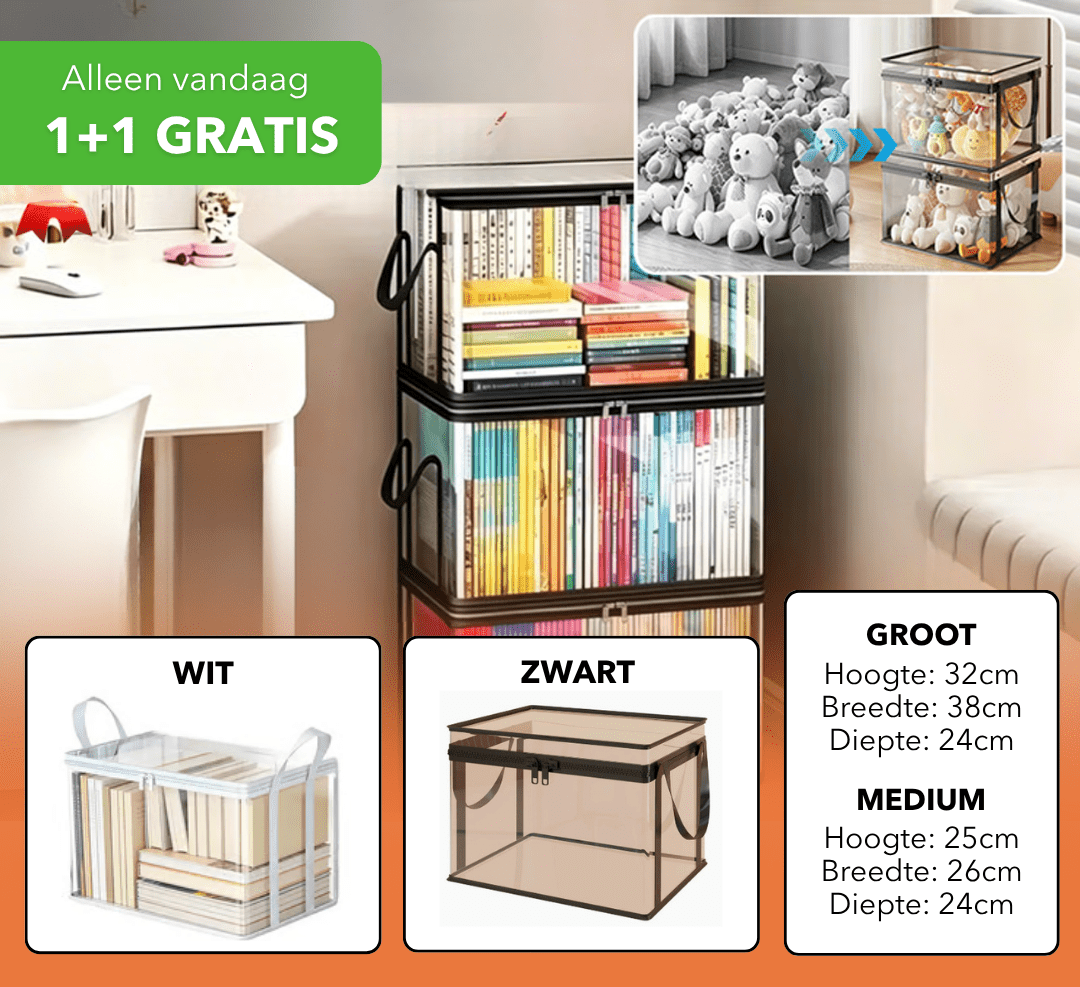 SafeBox™ - Transparante opbergbak voor al je spullen - Suusie