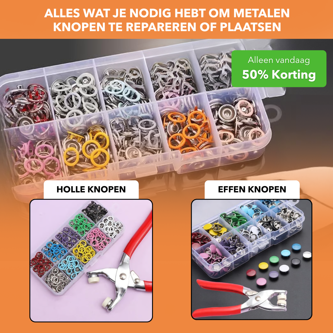 SnapKit™ - Complete set metalen drukknopen - Suusie