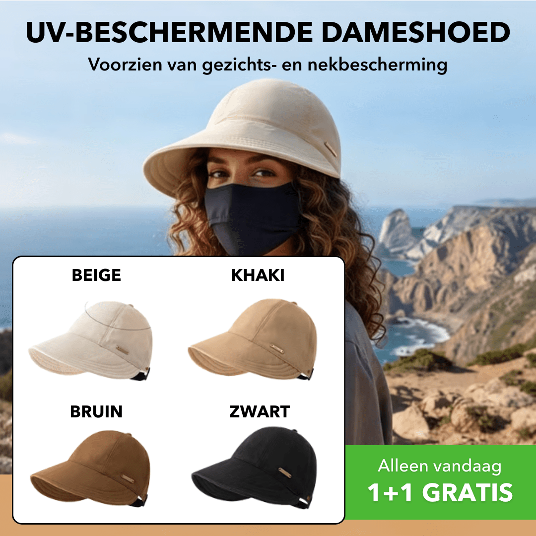 SunCover™ - Opvouwbare dameshoed met extra brede rand - Suusie