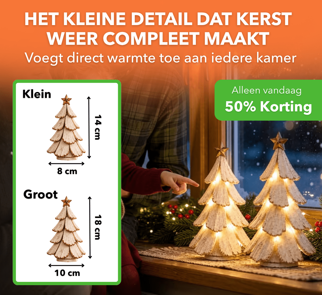 VintageGlow™ - Verlichte kerstboom in klassieke vintage stijl - Suusie